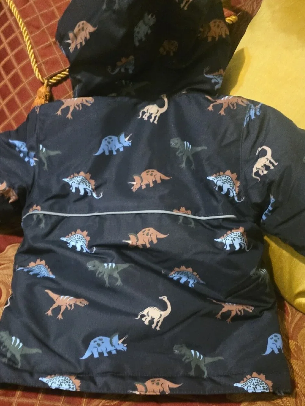 The Children's Place Navy Dino Hooded Puffer Jacket [2T] NWT